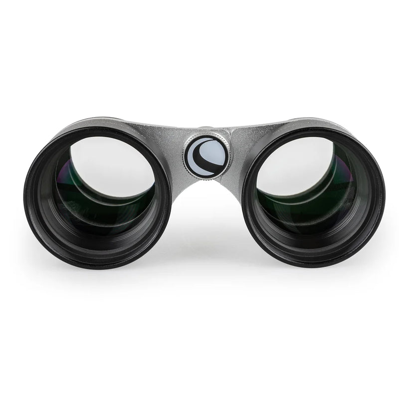 Celestron SkyMaster Gemini 2x40 binoculars with ultra-wide field of view, compact design, and high-quality optics for astronomy viewing.
