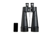 Celestron SkyMaster 25x100 Porro binoculars with large objective lenses and sturdy design for astronomical viewing.