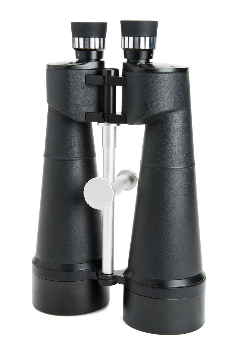 Celestron SkyMaster 25x100 Porro binoculars with large objective lenses and sturdy design for astronomical and terrestrial viewing