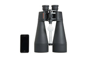 Celestron SkyMaster 20x80 binoculars with large porro prisms and black body, designed for astronomy and outdoor viewing.