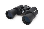 Celestron Cometron 7x50 Porro binoculars with large objective lenses and ergonomic design for stargazing and outdoor viewing.