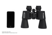 Celestron Cometron 7x50 Porro binoculars with large objective lenses and rubber armoring for outdoor stargazing and astronomy viewing