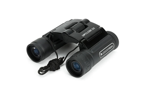 Celestron UpClose G2 8x21 roof binoculars with compact design and textured grip, suitable for outdoor and wildlife viewing.
