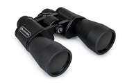 Celestron EclipSmart 12x50 solar binoculars with black body, designed for solar viewing and outdoor astronomy.