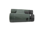 Celestron Nature DX 8x42 black roof binoculars showing the compact design and textured grip for outdoor wildlife viewing.