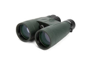Celestron Nature DX 12x56 roof binoculars with large lenses and ergonomic design for outdoor birdwatching and nature viewing.