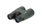 Celestron Nature DX 12x56 roof binoculars with large objective lenses and rugged design for outdoor wildlife viewing.
