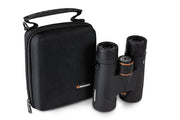 Celestron Regal ED 10x42 roof binoculars with large lenses and ergonomic design, suitable for outdoor and nature viewing.