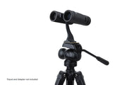 Celestron TrailSeeker ED 10x32 roof binoculars showing the compact design and textured grip for outdoor wildlife viewing.