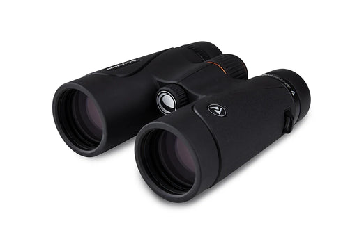 Celestron TrailSeeker 8x42 roof binoculars with black body and textured grip, suitable for outdoor wildlife observation.