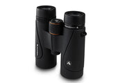 Celestron TrailSeeker 8x42 roof binoculars with black rubberized exterior and large objective lenses for outdoor wildlife viewing