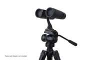 Celestron TrailSeeker 8x42 roof binoculars showing black rubber-coated body and wide lenses for outdoor wildlife viewing.