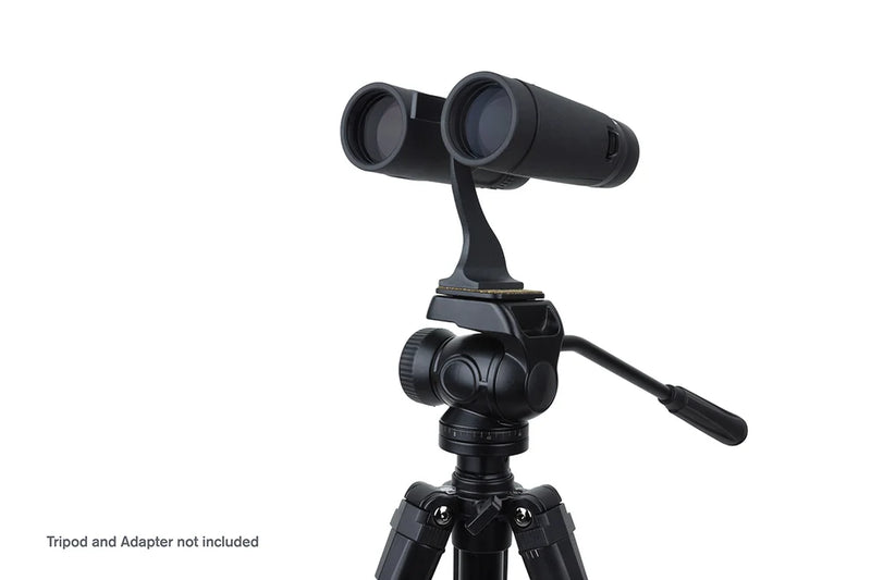 Celestron TrailSeeker 8x42 roof binoculars showing black rubber-coated body and wide lenses for outdoor wildlife viewing.