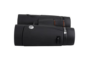 Celestron TrailSeeker ED 8x42 roof binoculars with large objective lenses and ergonomic design for outdoor wildlife viewing.