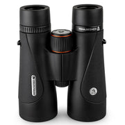Celestron TrailSeeker ED 10x50 roof binoculars with large lenses and ergonomic design for outdoor wildlife viewing and birdwatching.