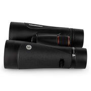 Celestron TrailSeeker ED 10x50 roof binoculars with large lenses and textured grip, ideal for outdoor wildlife viewing.