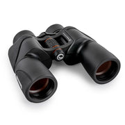 Celestron SkyMaster Pro ED 7x50 Porro binoculars with large objective lenses and textured focusing wheel, designed for astronomy and nature viewing.