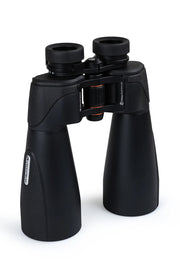 Celestron SkyMaster Pro ED 15x70 Porro binoculars with large objective lenses and rugged design for outdoor stargazing and astronomy.