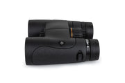 Celestron Nature DX 10x42 roof binoculars with black body and large objective lenses for outdoor wildlife viewing.