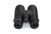 Celestron Nature DX Black 10x50 roof binoculars with large eyepieces and durable design for outdoor wildlife observation.