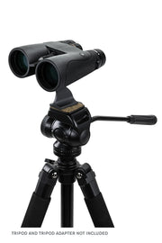 Celestron Nature DX black 10x50 roof binoculars with large objective lenses and ergonomic design, suitable for outdoor wildlife viewing.