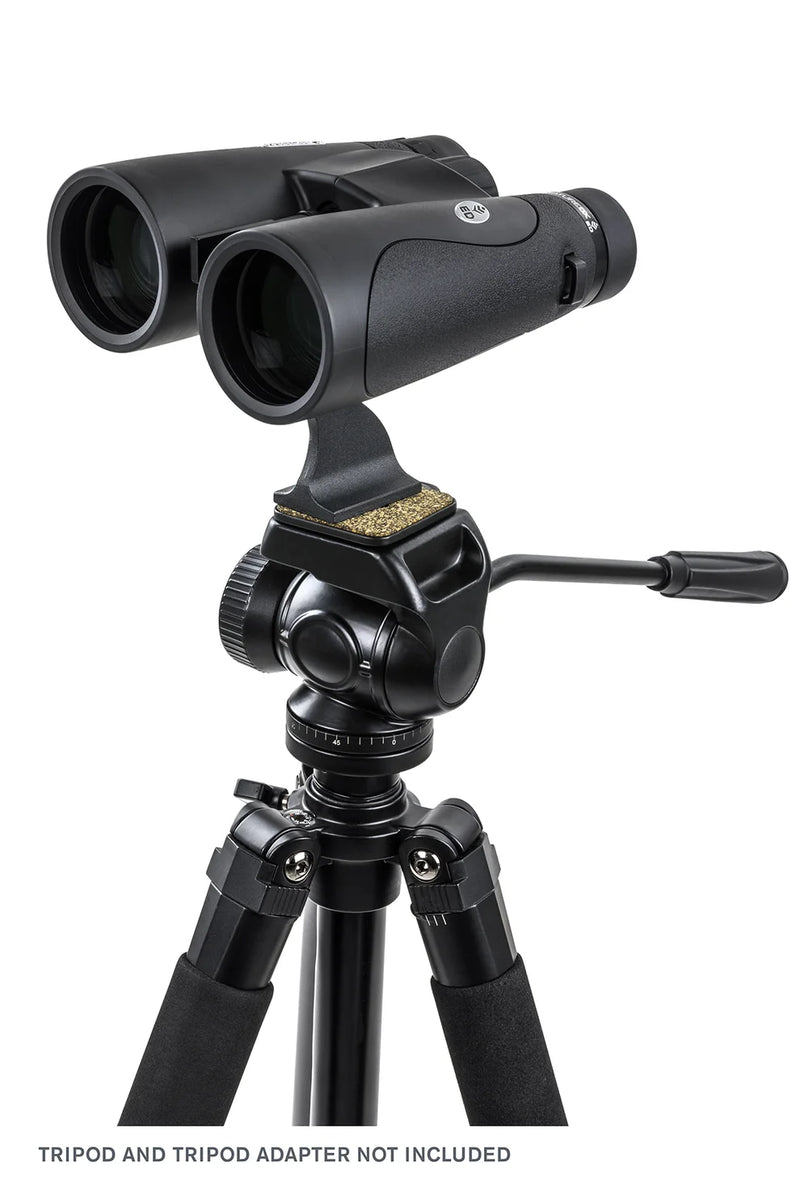 Celestron Nature DX 10x50 ED roof binoculars showing large eyepieces and textured grip for outdoor wildlife viewing.
