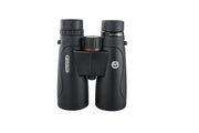 Celestron Nature DX 12x50 ED roof binoculars showing black body and large objective lenses for wildlife viewing.