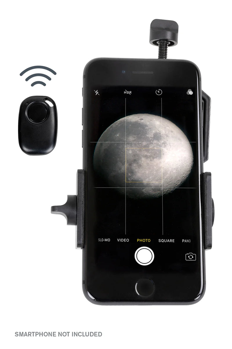 Celestron Basic Smartphone Adapter DX with Bluetooth for attaching smartphones to telescopes and accessories.