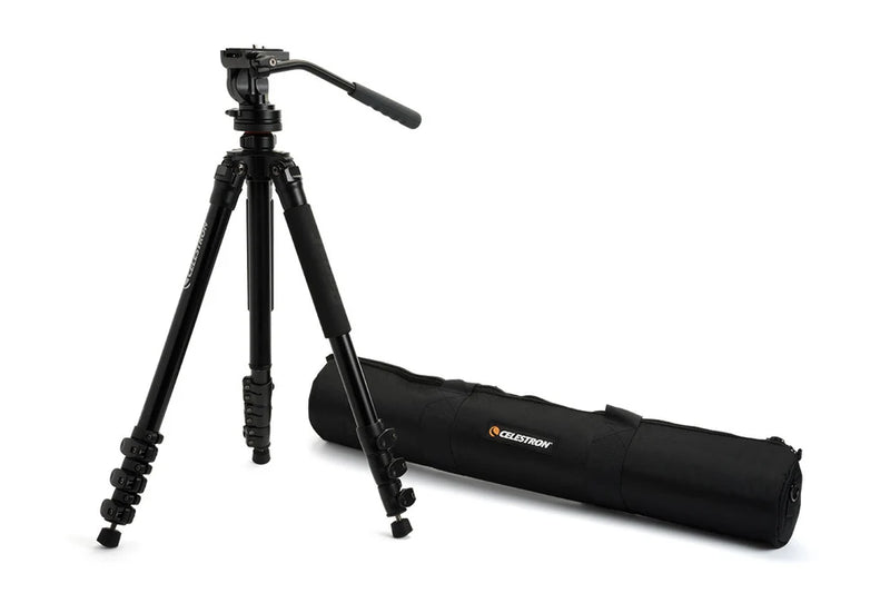 Celestron Regal Premium tripod for telescope mounts, sturdy metal legs with adjustable height for stable astronomical viewing.