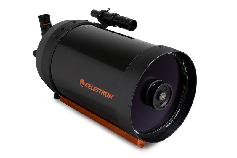 Celestron C8 SCT optical tube with CGE dovetail mount, 8-inch Schmidt-Cassegrain reflector telescope for astrophotography and stargazing