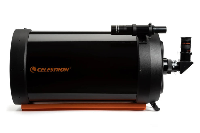Celestron C9.25 SCT OTA Schmidt-Cassegrain reflector telescope on CGE Dovetail mount, with optical tube and mount components visible