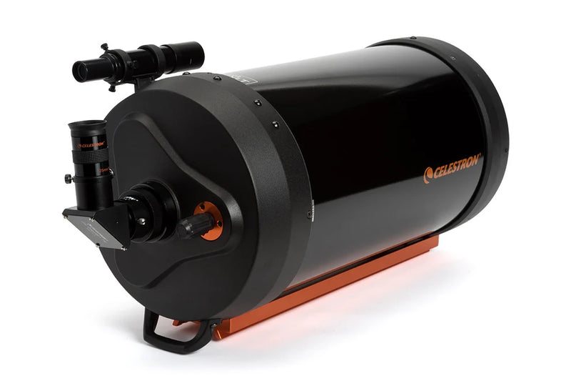 Celestron C9.25 SCT OTA Schmidt-Cassegrain reflector telescope with CGE dovetail mount, black optical tube assembly.