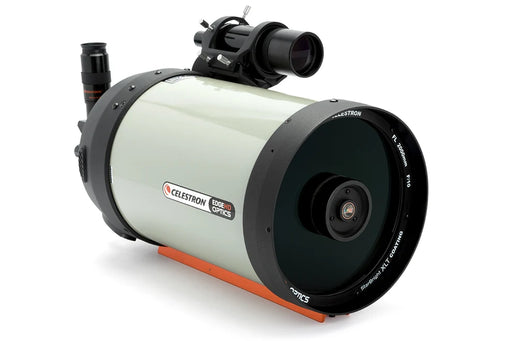 Celestron EdgeHD 8-inch Schmidt-Cassegrain reflector optical tube assembly with CGE dovetail mount, designed for astrophotography and astronomy.