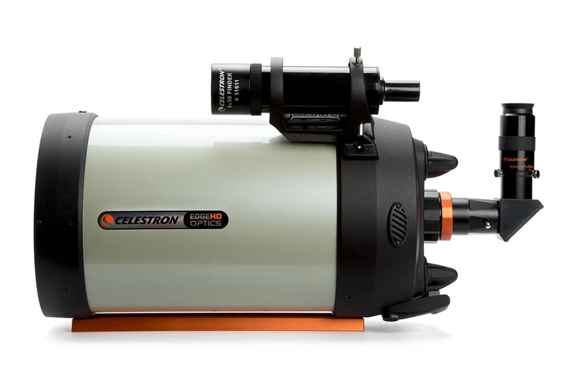 Celestron EdgeHD 8-inch Schmidt-Cassegrain reflector telescope OTA with CGE dovetail mount for astrophotography and stargazing.