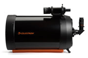 Celestron C11 SCT Schmidt-Cassegrain telescope OTA with CGE dovetail mount, reflecting optical tube for astrophotography.