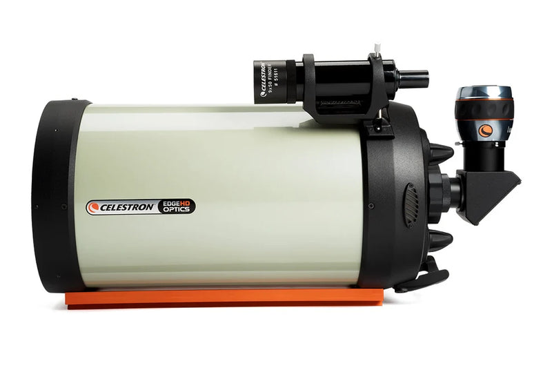Celestron EdgeHD 9.25-inch Schmidt-Cassegrain optical tube assembly with CGE dovetail mount on a reflective telescope.