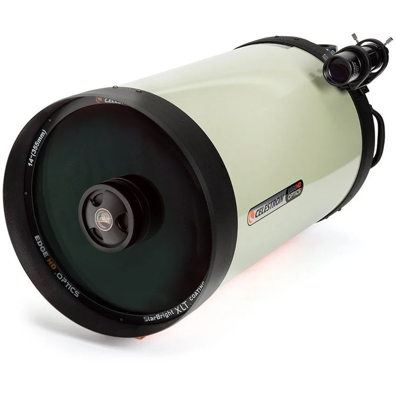 Celestron EdgeHD 14-inch Schmidt-Cassegrain optical tube assembly with CGE dovetail mount, showing the sleek telescope design.