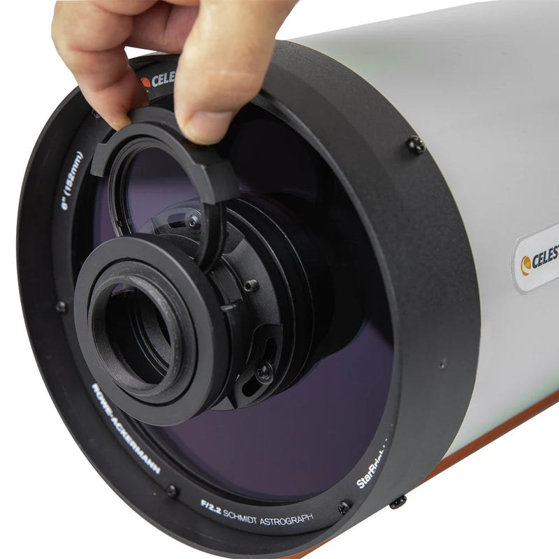 Celestron RASA 6-inch Rowe-Ackermann Schmidt Astrograph OTA with optical tube assembly and mounting components.