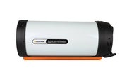 Celestron RASA 8-inch Rowe-Ackermann Schmidt astrograph optical tube assembly with black finish and mounting rings.