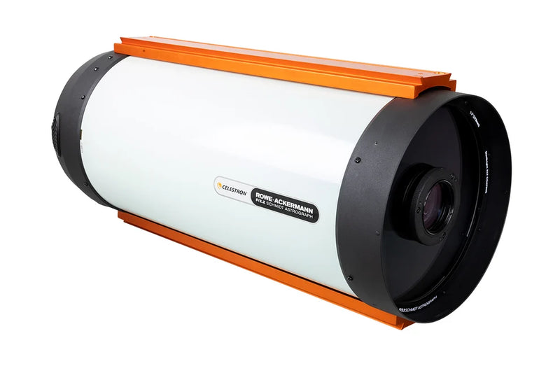 Celestron CGX 11-inch Rowe-Ackermann Schmidt Astrograph V2 reflector telescope with mount and optical tube assembly.