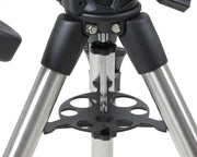 Celestron Advanced VX computerized telescope mount with tripod, featuring control panel and motorized tracking system.