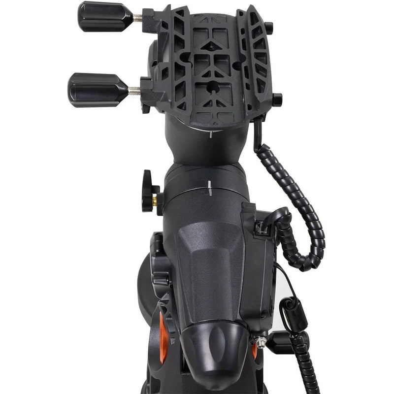 Celestron Advanced VX 6-inch refractor telescope mounted on a sturdy equatorial mount for astrophotography and celestial observation.