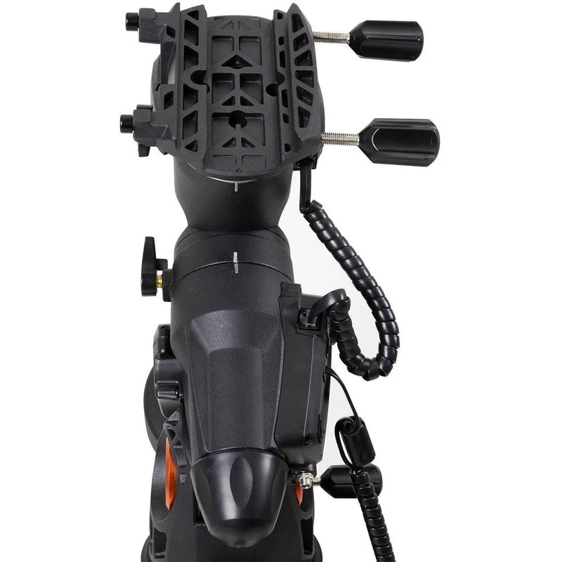 Celestron Advanced VX computerized mount with tripod, black astrophotography mount for telescopes and precise celestial tracking.