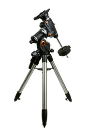 Celestron CGEM II computerized mount with tripod for astrophotography and telescope alignment.