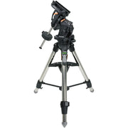 Celestron CGX-L computerized telescope mount with sturdy tripod for precise astrophotography and astronomy observations.