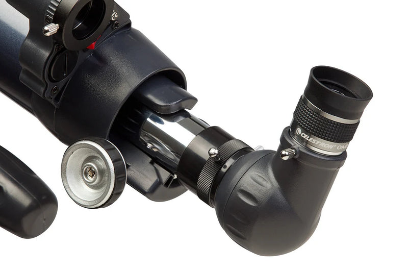 Celestron Omni 15mm 1.25-inch eyepiece for telescopes, showing the black eyepiece with focus ring and brand logo.