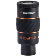 Celestron X-Cel LX 1.25-inch 2.3mm eyepiece for telescopes, showing the compact, high-quality optical instrument.