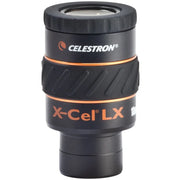 Celestron X-Cel LX 1.25-inch 18mm eyepiece for telescopes, featuring a wide field of view and high-quality optics.