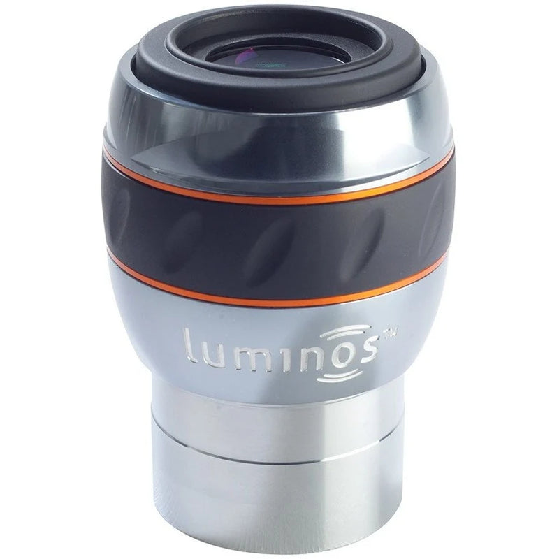 Celestron Luminos 19mm 2-inch eyepiece for telescopes, with wide viewing angle and high-quality optical design.