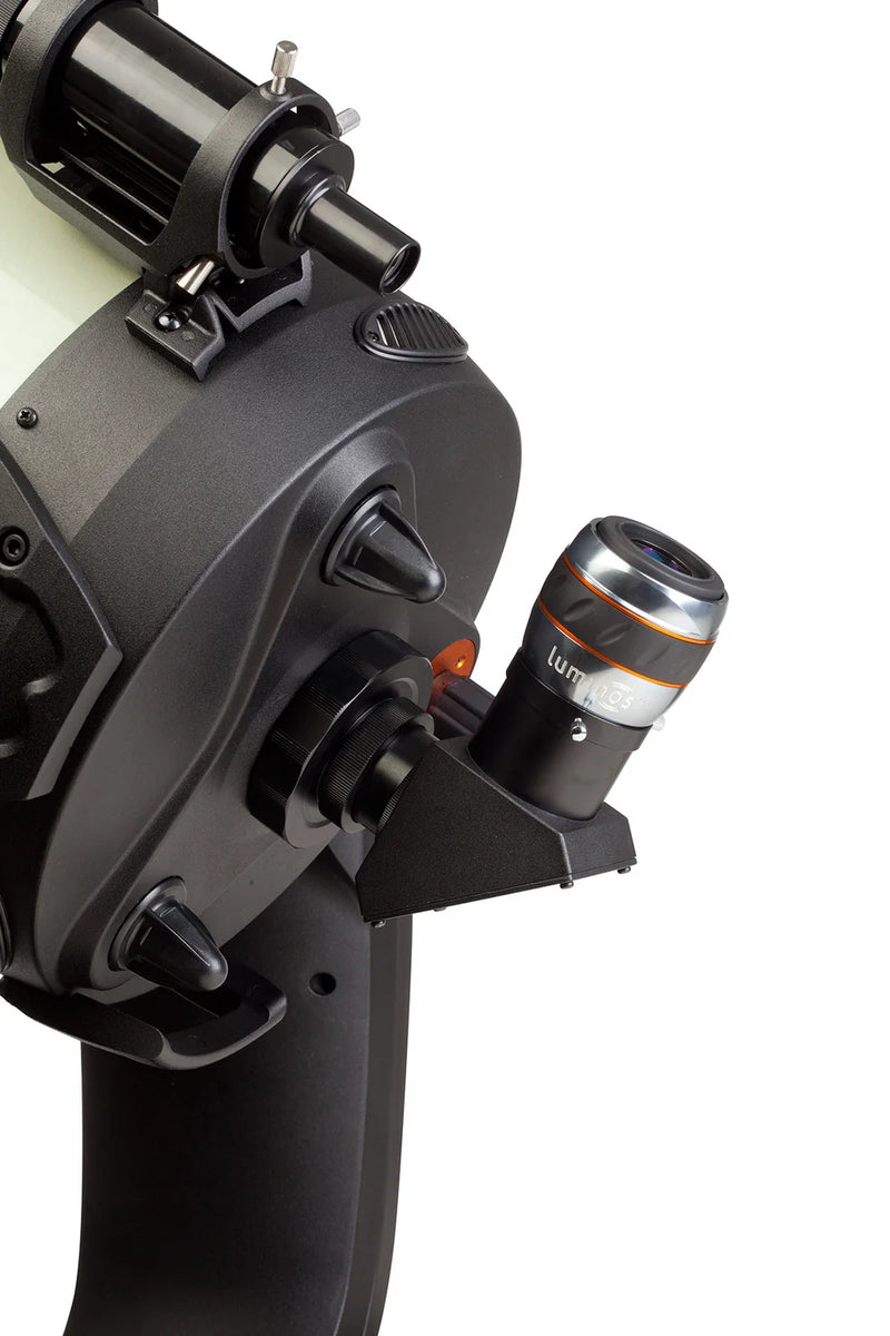 Celestron Luminos 19mm 2-inch eyepiece for telescopes, featuring a wide field of view and high-quality optics.